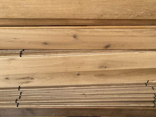 Partijen eik tot 10 m²